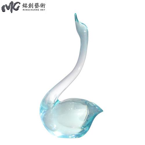 树脂水晶球情侣天鹅摆件现代轻奢家居玄关客厅酒柜电视柜装饰品图片