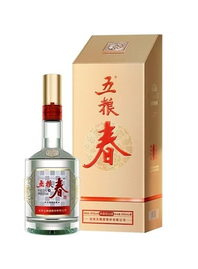 五粮春 浓香型白酒整箱 纯粮食口粮酒 45度 500mL 6瓶 五粮春二代