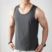 夏季 2025新款 速干工字汗衫 60S莫代尔冰丝背心男士 运动坎肩无袖 T恤