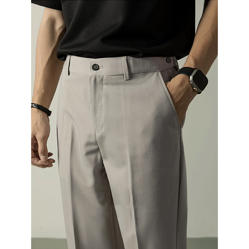 【免烫易打理】冰丝垂感男士西裤