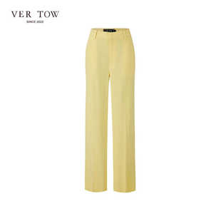 VER 清仓 TOW垂感直筒长裤 女士设计师款 裤 醋酸高级感西装 断码