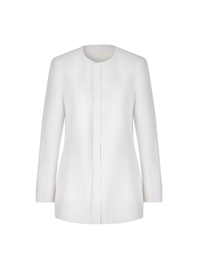 【断码清仓】VER TOW 羊毛混纺白色垂感高端气质通勤时尚西服半裙