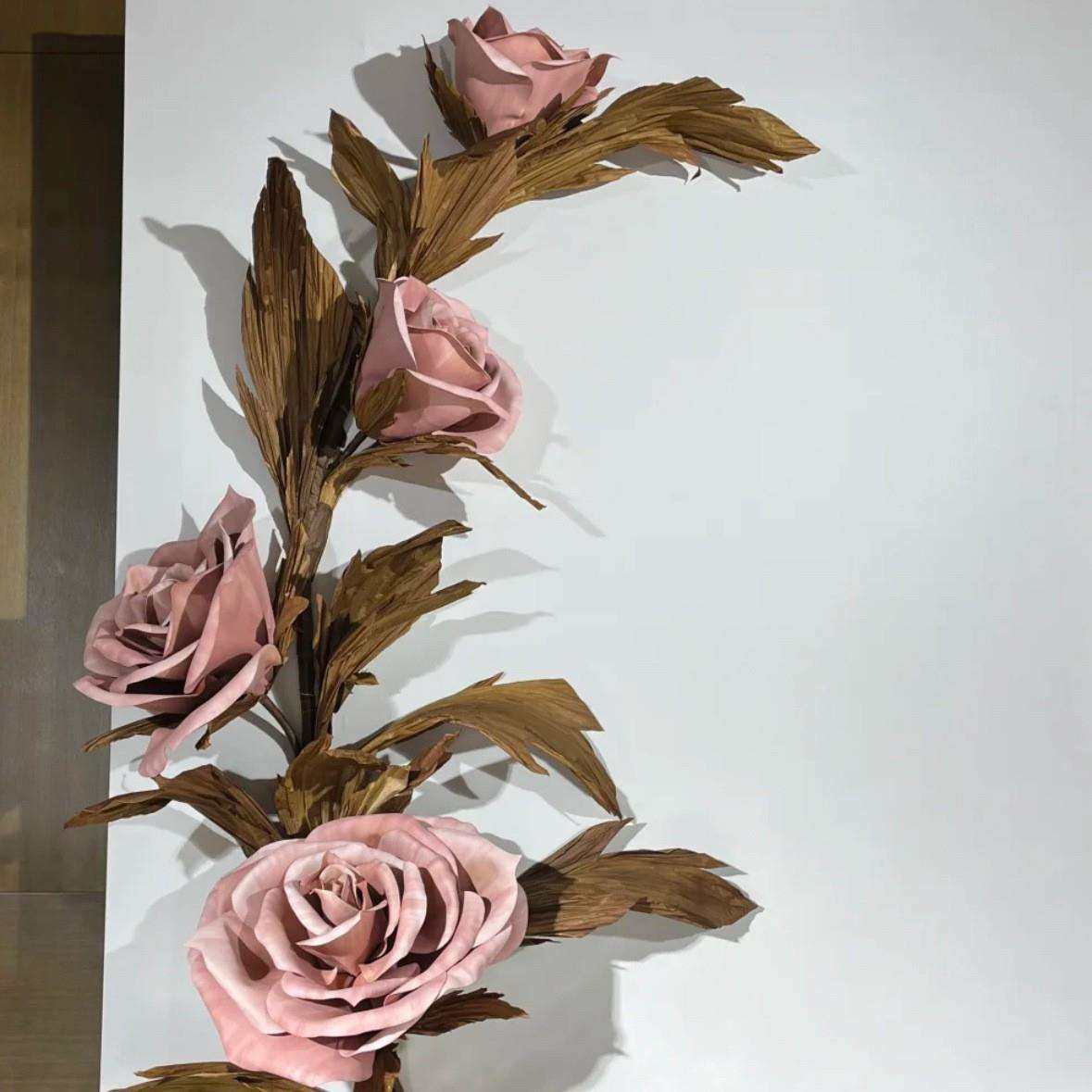 520情人节超级大巨型粉色玫瑰网红拍照打卡户外商场DP美陈EVA酒红