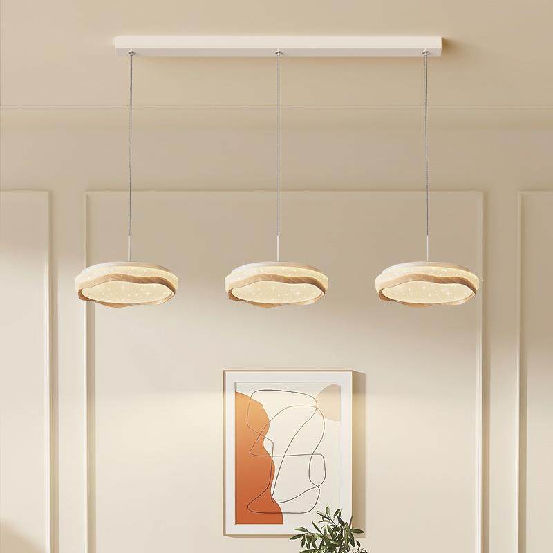 简约现代北欧原木色奶油风餐厅吊灯创意大气星空吧台餐桌岛台吊灯,3C数码配件,USB灯,淘宝优惠券,粉丝福利购,淘宝优惠卷