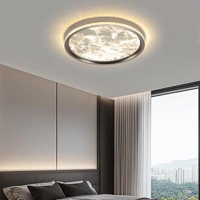 卧室吸顶灯现代简约高级感设计师极简房间灯云雾超薄护眼儿童房灯