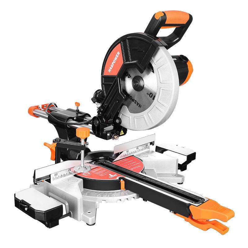 中齐木工十寸拉杆斜切锯相框门窗地板45度台式不锈钢铝合金切割机,3C数码配件,USB灯,淘宝优惠券,粉丝福利购,淘宝优惠卷