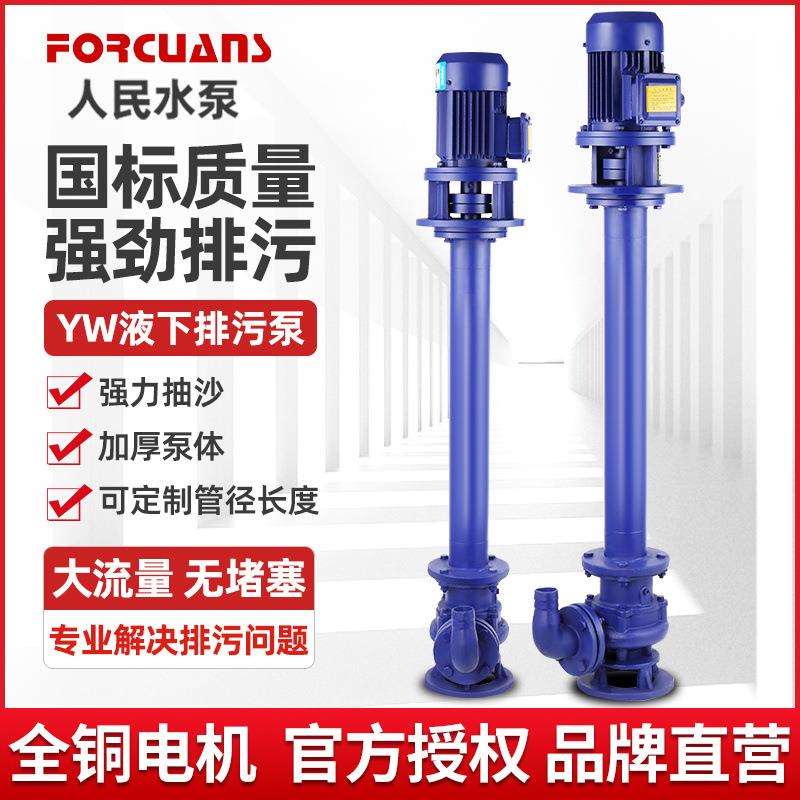 YW液下泵渣浆泵立式防爆泥浆污水泵清淤排污泵380无堵塞