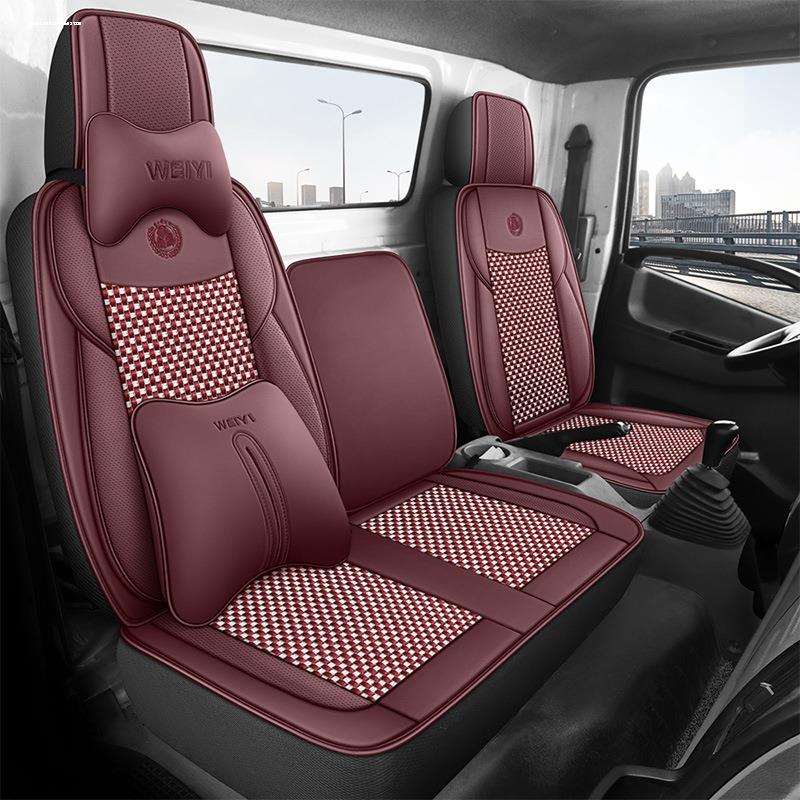 东风凯普特EV180微卡小货车座椅套专用坐垫四季皮革前排改装单座