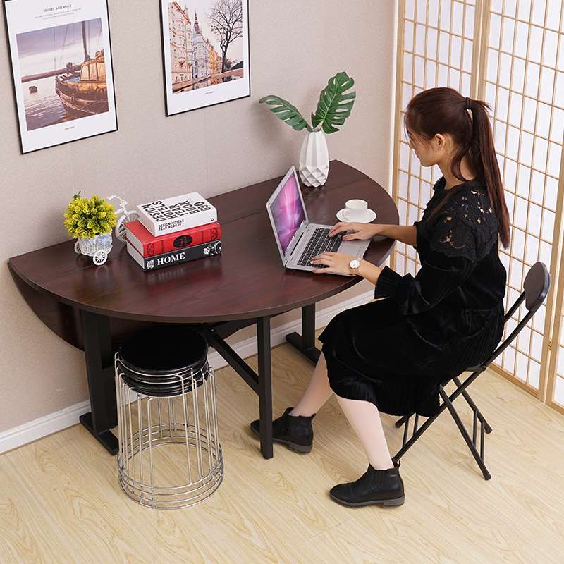 多功能8-10人餐桌椅组合家用饭桌酒店简易大圆形桌面可折叠圆桌子