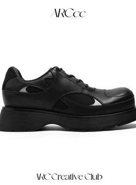 ARCcc Mobius A01原创运动德比鞋 牛皮厚底大头通勤增高皮鞋春夏