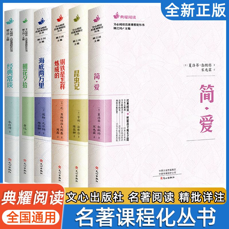 典耀阅读名著课程化丛书原著中学课外阅读书籍儒林外史昆虫记海底两万里与子书骆驼祥子朝花夕拾简爱水浒传西游记钢铁是怎样炼成的