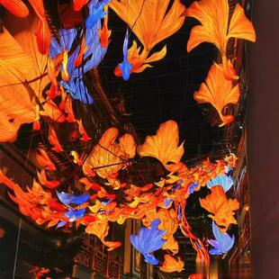 大型蛇年网红鲤鱼金鱼节日彩灯中秋节彩灯春节彩灯厂家