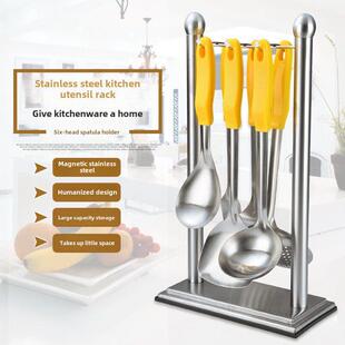 不锈钢厨房置物架台面厨具餐具架子炊具收纳挂架铲勺子锅铲龙门架