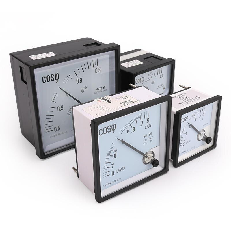 指针式COS三相功率因数表100/380V/5A 6L2 42L6 CP-72/96相