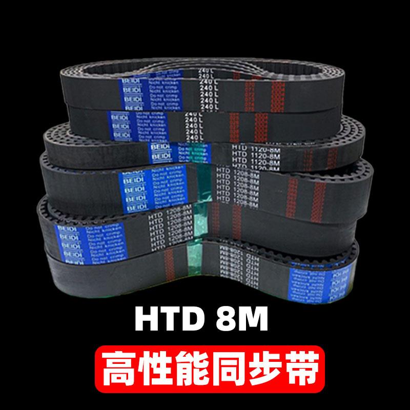 高性能同步带HTD8M-1120/968/1208/1008/1000/1016重型机械传动带