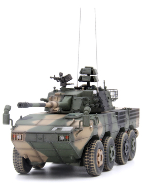 UNISTAR中国ZTL-11轮式突击炮 丛林三色迷彩 大八轮成品模型1/72