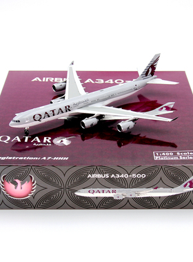 Phoenix 12035 卡塔尔航空空客A340-500 A7-HHH合金飞机模型1/400