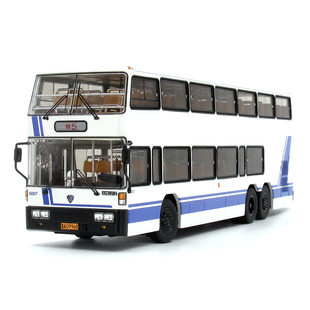 车影拾光金陵JLY6121S北京公交特5路 双层巴士汽客车合金模型1/64