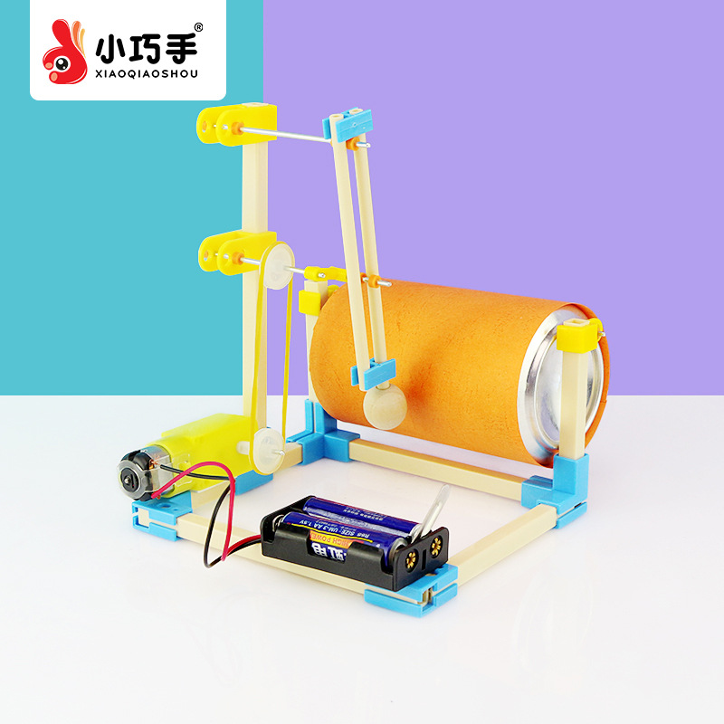 小巧手儿童科技小制作发明 小学生益智科学实验玩具diy撞钟机