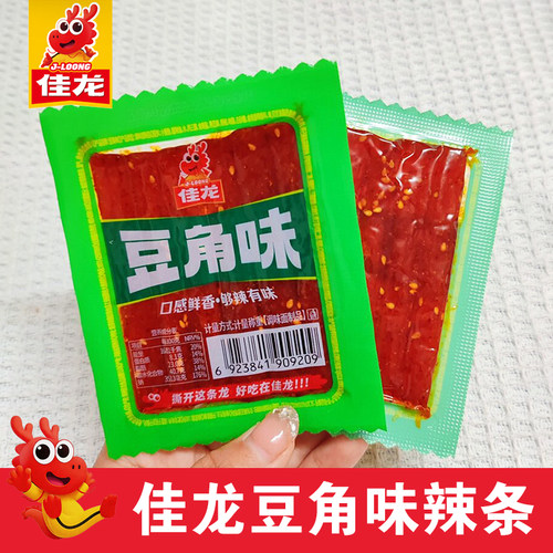 佳龙豆角味甜辣辣条解馋面筋制品