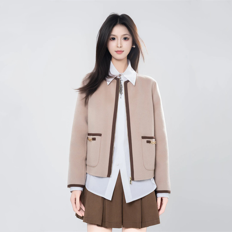 【商场同款】阿玛施双面毛呢外套