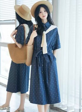 【商场同款】阿玛施复古连衣裙女