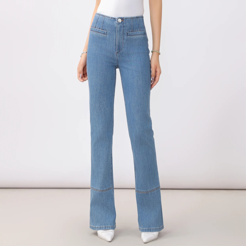 【商场同款】阿玛施微喇牛仔裤女