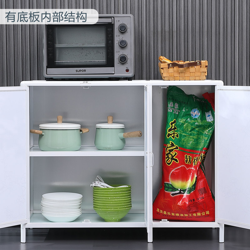 餐边柜碗柜家用简易橱柜铝合金收纳柜储物柜灶台柜子经济型置物柜