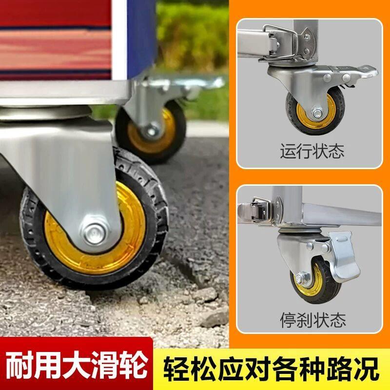 摆摊小推车折叠出摊专用桌夜市移动地摊商用流动摊位手推小吃车