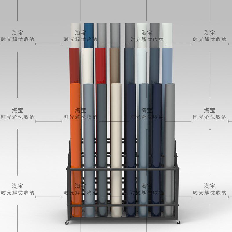 摄影背景纸收纳展示存放架摄影拍照拍摄PVC背景纸背景架