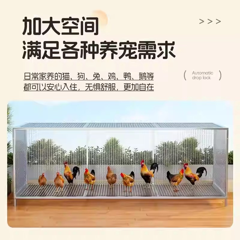鸡笼子家用室内外农村密网防黄鼠狼自动清粪滚蛋特大号小鸡养殖笼