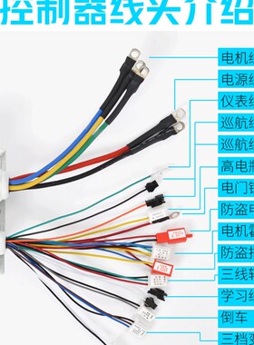 电动三四轮车控制器306管1500w48v60v2000大功率直流无刷双模通用