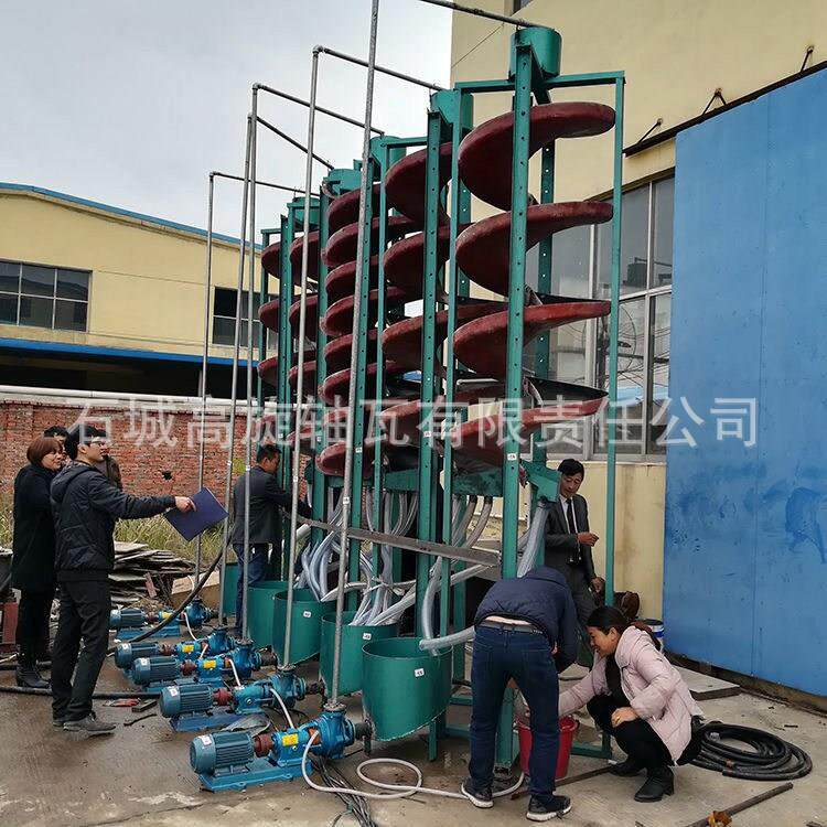 海滨砂选设备矿煤矸重石分离机洗煤选矿用溜螺旋1200槽钛铁分选机