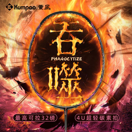 熏风吞噬羽毛球拍正品薰风超轻4U全碳素训练比赛男女进攻单拍