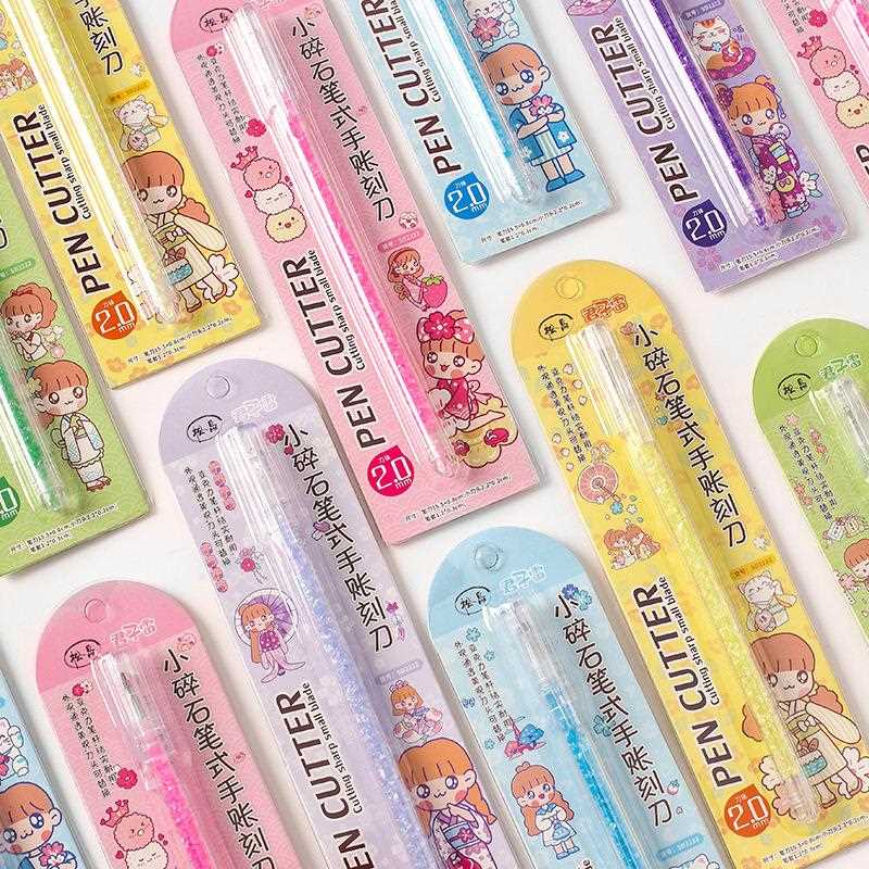君子雷手账刀贴卡通小工碎石笔式胶带纸专用刀学刻生多功能美刀