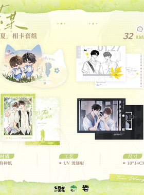 七尚文化官方正版 某某盛夏Q版相纸色卡徽章吧唧打卡棒 江添盛望