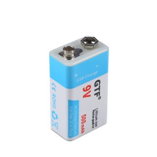 网红9V SB 500mAh Rechargeable Battery Micro SB 9 Volt 6F22 L