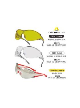 代尔塔101126护目镜101127防尘防风沙防护眼镜黄色防冲击骑护目镜