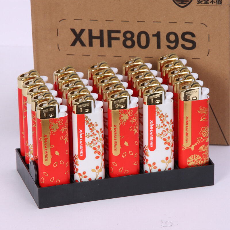 原装正品新海一次性砂轮打火机静音无声防爆尼龙三防火机XHF8019S