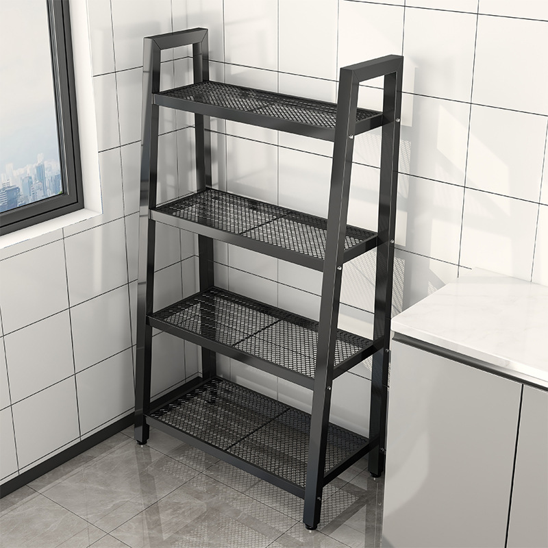 厨房架子置物架多功能落地多层微波炉烤箱收纳架家用调料锅具储物
