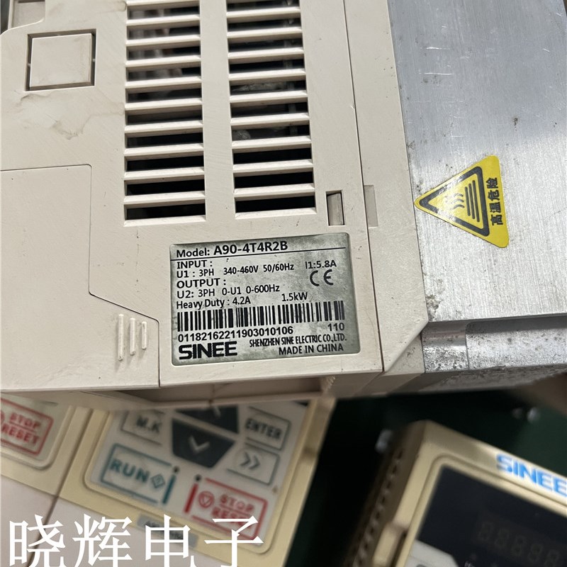 正弦变频器A90-4T4R2B 三相380V 1.5KW 拆机包好用实物拍摄