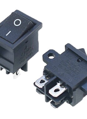 创维液晶电视机电源按钮船型开关RS601D带固定孔带耳4脚 KCD1-104