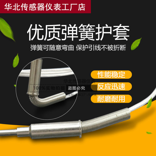 铠装PT100铂热电阻PT1000温度探头探针式温度传感器WZPK-191针型