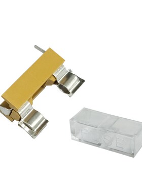BLX-A/ FUS型 保险座 5X20焊脚保险座 黑色线路板专用保险丝管座