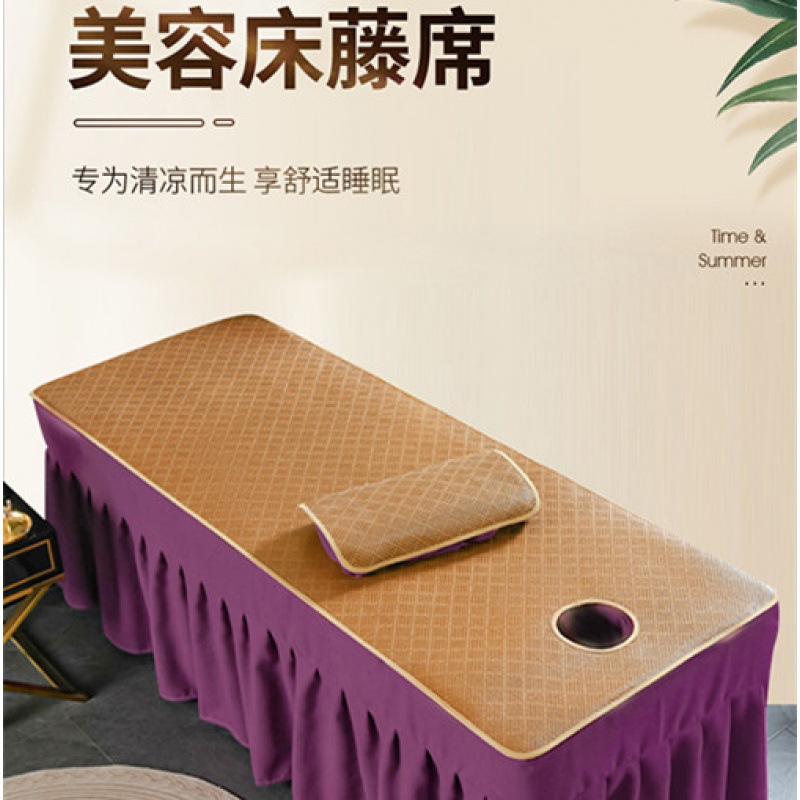 床凉席夏日院专用冰丝席垫透气按摩采耳床带洞腾席子席