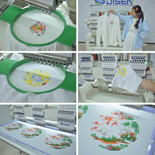 商用全自动电脑绣花机成衣刺绣机commercial embroidery machine