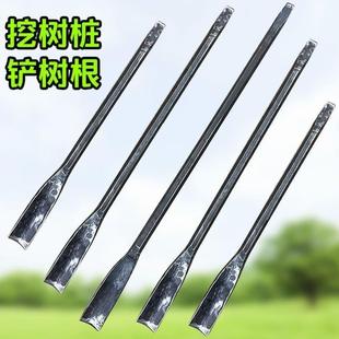长镐头扁凿手工锻打两用钢柄铁锹洞铲弹簧钢铁锨挖掘工具撬杠直锹