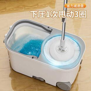 旋转通用一拖免手洗甩干家用懒人拖净拖布墩布 拖把桶2024新款