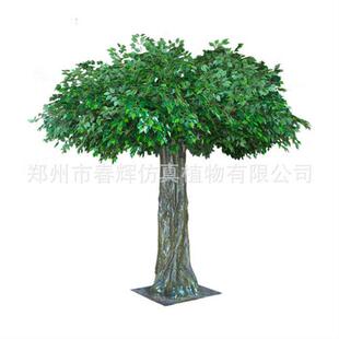 超仿真榕树叶室外防火抗晒榕树枝大型景观工程仿生假树自产自销