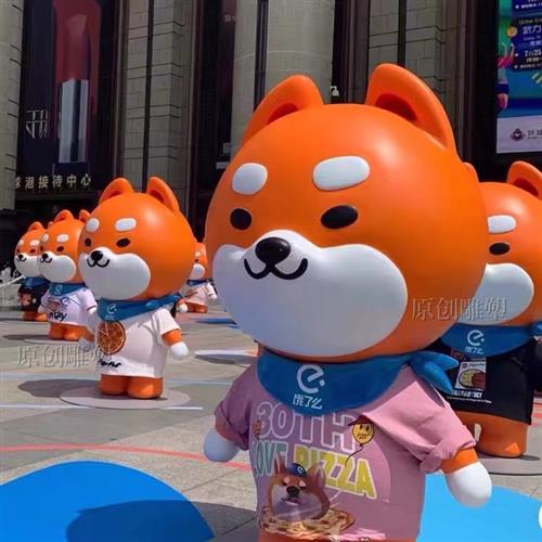 玻璃钢雕塑定制动物暴力熊卡通人物吉祥物户外大型落地景观摆件